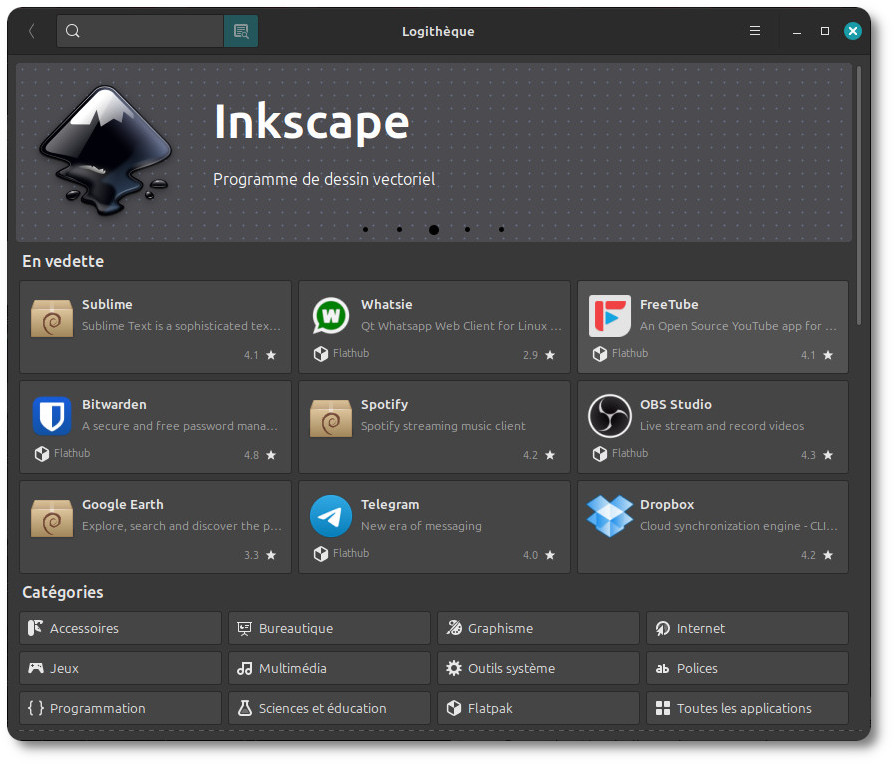 Logithèque Linux Mint