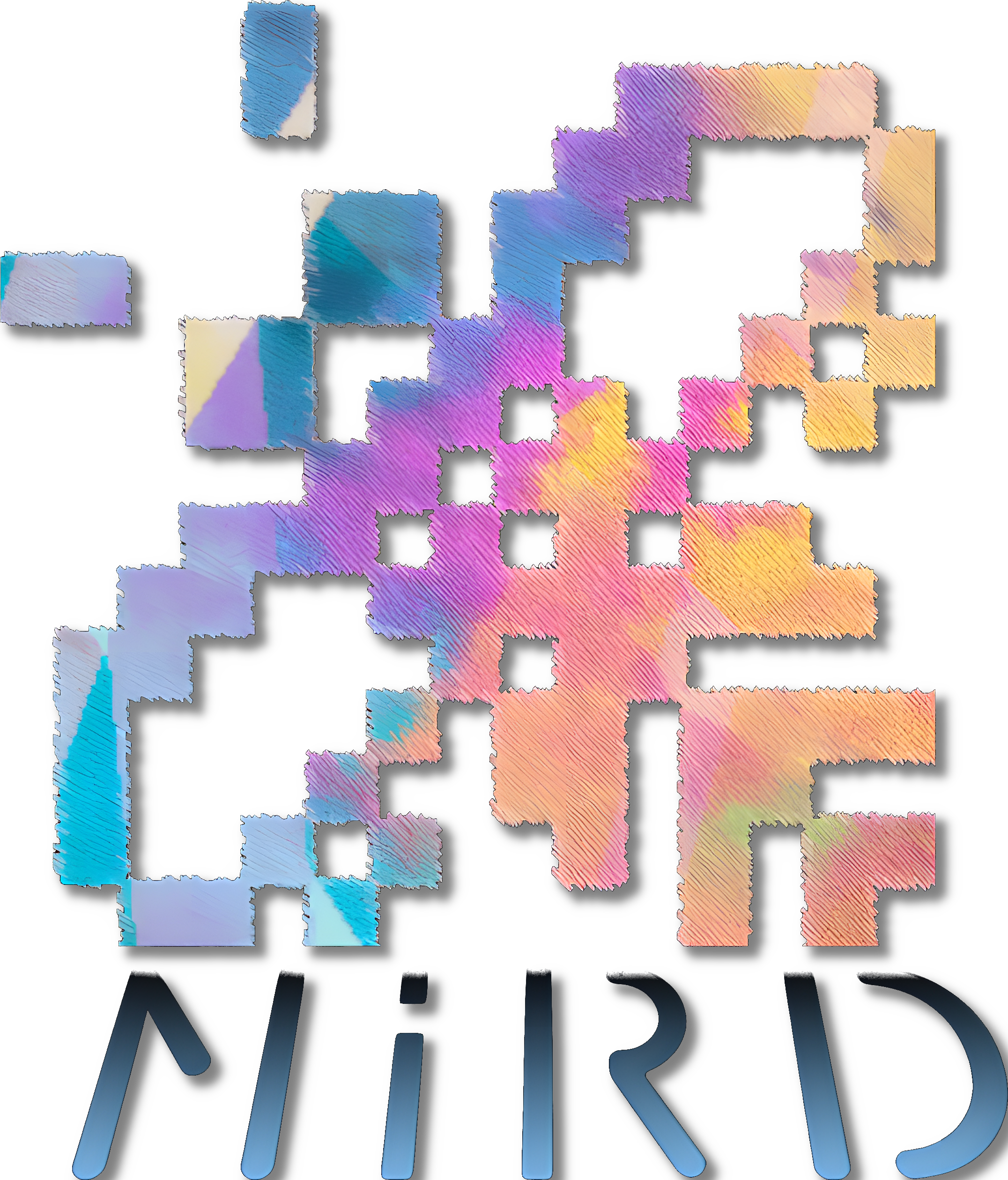 Abeille pixellisée, logo du projet NIRD